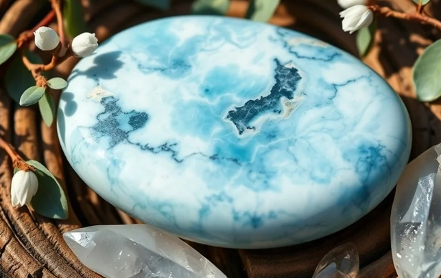 white larimar stone properties