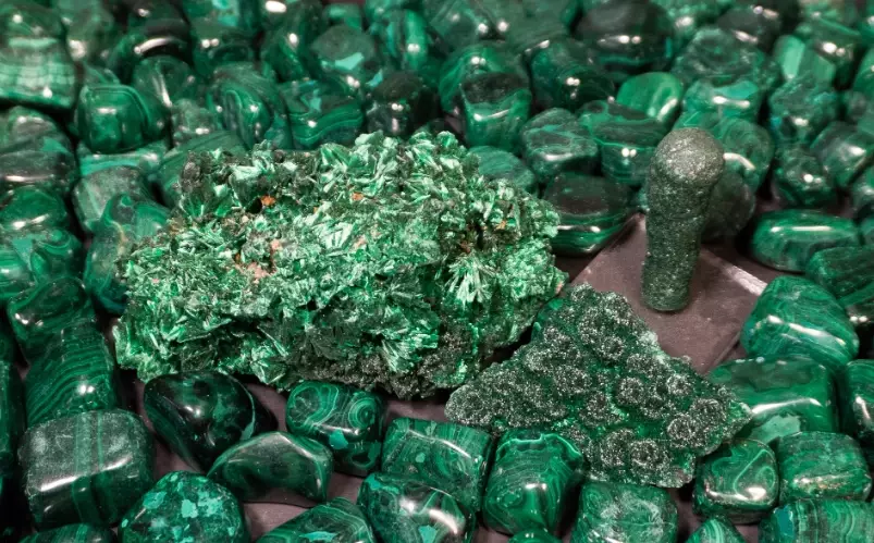 Malachite healing stone