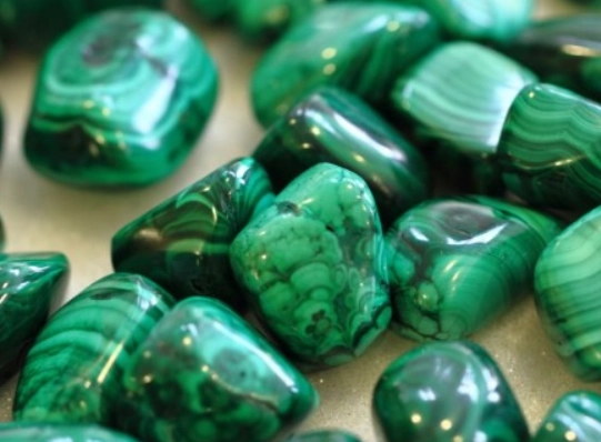 Malachite healing stone