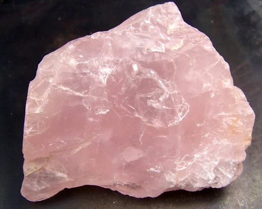 pink quartz crystal