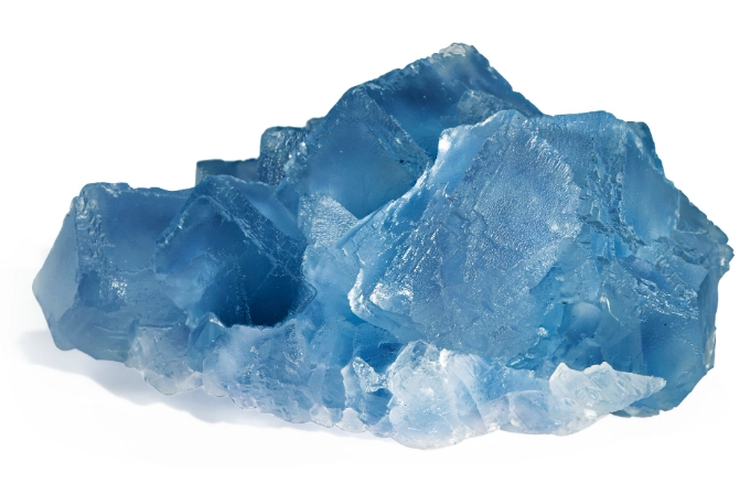 blue fluorite crystal