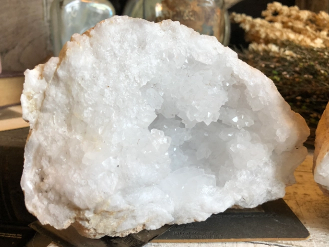 natural clear quartz crystal