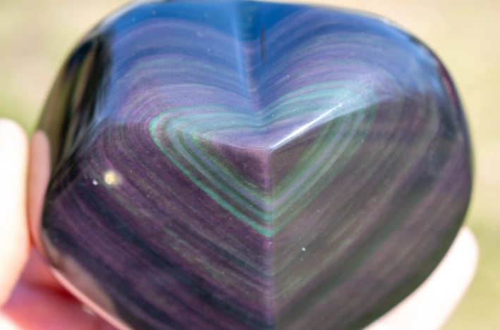 black obsidian crystal