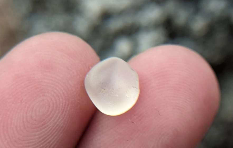 natural white sapphire crystal