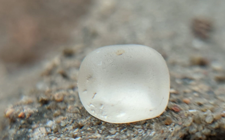 natural white sapphire crystal