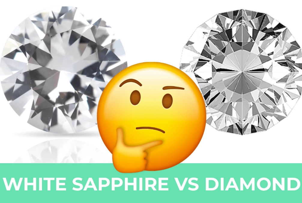 white sapphire vs diamond